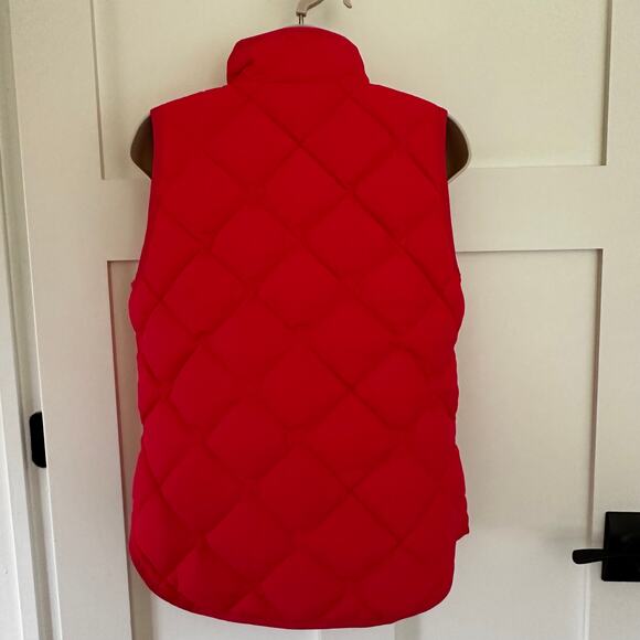 J. Crew Quilted Down Excursion Vest Puffer Lightweight Bohemian Red Women's XS - Picture 3 of 13
